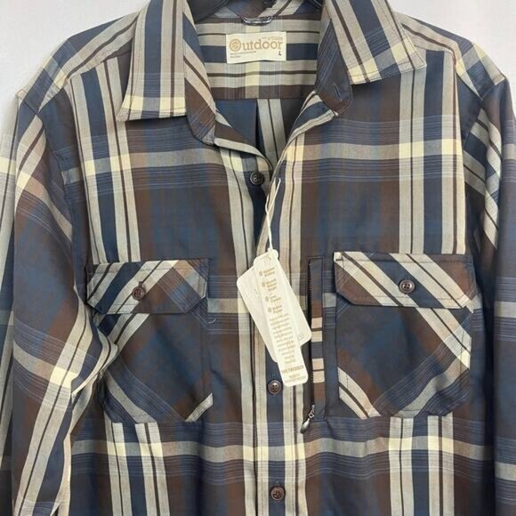 Roundtree & Yorke Outdoor The Trekker Button-down Shirt M NWT - Picture 4 of 10